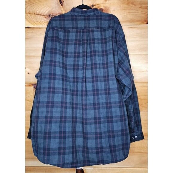 Roundtree & Yorke Shirt Men's 3XT Red,Green Plaid Long Sleeve Button Down - Picture 12 of 12